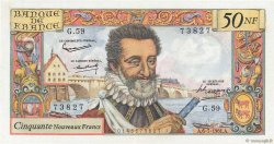 50 Nouveaux Francs HENRI IV FRANCIA  1961 F.58.06 EBC+