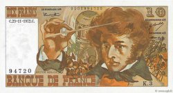 10 Francs BERLIOZ FRANCE  1972 F.63.01 AU+