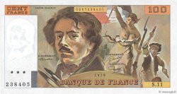 100 Francs DELACROIX modifié FRANCE  1979 F.69.02c UNC-
