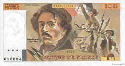100 Francs DELACROIX modifié FRANCE  1979 F.69.02c AU