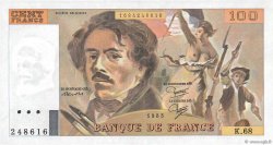 100 Francs DELACROIX modifié FRANCIA  1983 F.69.07 SC+