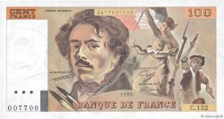 100 Francs DELACROIX modifié FRANKREICH  1989 F.69.13a ST