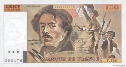100 Francs DELACROIX modifié FRANCIA  1989 F.69.13d SC+