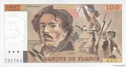 100 Francs DELACROIX imprimé en continu FRANCIA  1991 F.69bis.03a2 SC+