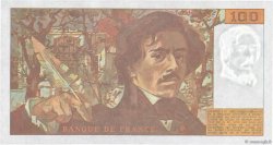 100 Francs DELACROIX imprimé en continu FRANCE  1991 F.69bis.04b AU