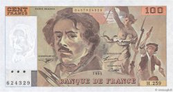 100 Francs DELACROIX 442-1 & 442-2 FRANCE  1995 F.69ter.02a NEUF