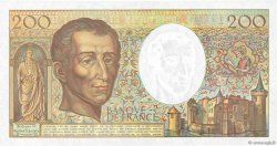 200 Francs MONTESQUIEU FRANKREICH  1990 F.70.10c fST+