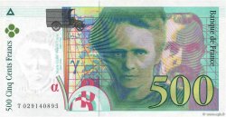 500 Francs PIERRE ET MARIE CURIE Sans STRAP FRANKREICH  1994 F.76f4.01 fST