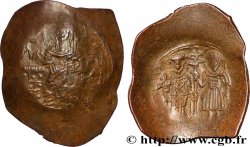 NICAEAN EMPIRE - THEODOROS I LASCARIS Aspron trachy (scyphate)