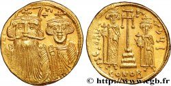 CONSTANS II, CONSTANTINE IV, HERACLIUS and TIBERIUS Solidus