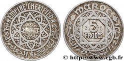 MAROC - PROTECTORAT FRANÇAIS 5 Francs AH 1370 1951 Paris