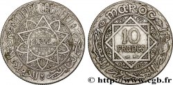 MOROCCO - FRENCH PROTECTORATE 10 Francs AH1352 1933 Paris