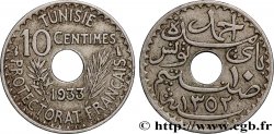 TUNISIE - PROTECTORAT FRANÇAIS 10 Centimes AH 1352 1933 Paris