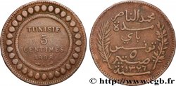 TUNISIE - PROTECTORAT FRANÇAIS 5 Centimes AH1326 1908 Paris