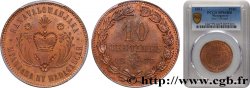 MADAGASCAR Essai de 10 Centimes au nom de la reine Ranavalona III 1883 