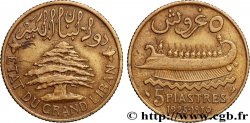 III REPUBLIC - LEBANON 5 Piastres État du Grand Liban 1925 Paris