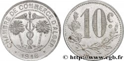 ALGERIA 10 Centimes Chambre de commerce d’Alger 1916 Alger