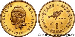 NUEVAS HÉBRIDAS (VANUATU desde 1980) Essai de 1 Franc 1970 Paris