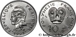 POLYNÉSIE FRANÇAISE 10 Francs I.E.O.M Marianne 1991 Paris