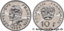 FRANZÖSISCHE-POLYNESIEN 10 Francs I.E.O.M Marianne 1991 Paris