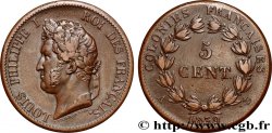 FRENCH COLONIES - Louis-Philippe for Guadeloupe 5 Centimes Louis Philippe Ier 1839 Paris - A