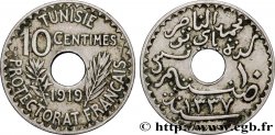 TUNESIEN - Französische Protektorate  10 Centimes AH 1337 1919 Paris