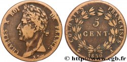 FRANZÖSISCHE KOLONIEN - Charles X, für Guayana 5 Centimes Charles X 1830 Paris - A