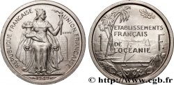 FRANZÖSISCHE POLYNESIA - Franzözische Ozeanien Essai de 1 Franc Établissements français de l’Océanie 1949 Paris