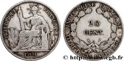 FRENCH INDOCHINA 20 Centièmes 1901 Paris