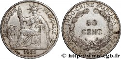 FRENCH INDOCHINA 50 Centièmes 1936 Paris