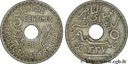 TUNISIA - French protectorate 5 Centimes AH 1337 1919 Paris