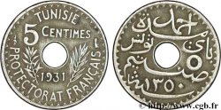 TUNISIA - French protectorate 5 Centimes AH1350 1931 Paris