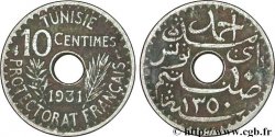 TUNISIE - PROTECTORAT FRANÇAIS 10 Centimes AH1338 1931 Paris