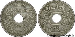 TUNISIA - Protettorato Francese 25 Centimes AH1350 1931 Paris 