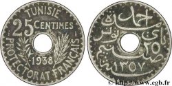 TUNESIEN - Französische Protektorate  25 Centimes 1938 Paris