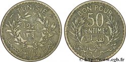 TUNEZ - Protectorado Frances Bon pour 50 centimes 1921 Paris