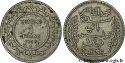 TUNISIA - Protettorato Francese 1 Franc AH 1335 1916 Paris 