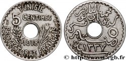 TUNISIA - FRENCH PROTECTORATE 5 Centimes AH 1337 1918 Paris