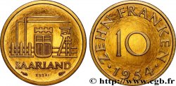 SAAR TERRITORIES 10 Franken ESSAI 1954 Paris