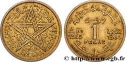 MAROC - PROTECTORAT FRANÇAIS 1 Franc AH 1364 1945 Paris