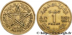 MOROCCO - FRENCH PROTECTORATE 1 Franc AH 1364 1945 Paris