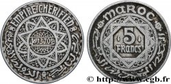 MOROCCO - FRENCH PROTECTORATE 5 Francs AH 1370 1951 Paris