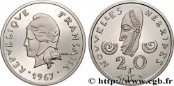 NOUVELLES HÉBRIDES (VANUATU depuis 1980) Piéfort de 20 Francs Nickel 1967 Paris