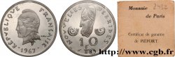 NOUVELLES HÉBRIDES (VANUATU depuis 1980) Piéfort de 10 Francs Argent 1967 Paris