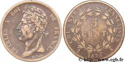 COLONIES FRANÇAISES - Charles X, pour la Guyane et le Sénégal 5 centimes 1825 Paris