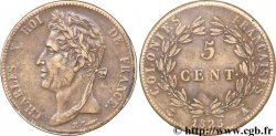 COLONIES FRANÇAISES - Charles X, pour la Guyane et le Sénégal 5 centimes 1825 Paris