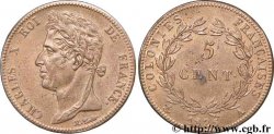 COLONIES FRANÇAISES - Charles X, pour la Guyane et le Sénégal 5 centimes 1825 Paris