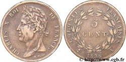 COLONIES FRANÇAISES - Charles X, pour la Guyane 5 Centimes 1828 Paris