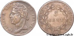 COLONIES FRANÇAISES - Charles X, pour la Guyane 5 centimes 1829 Paris