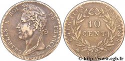 COLONIES FRANÇAISES - Charles X, pour la Martinique et la Guadeloupe 10 centimes 1827 La Rochelle